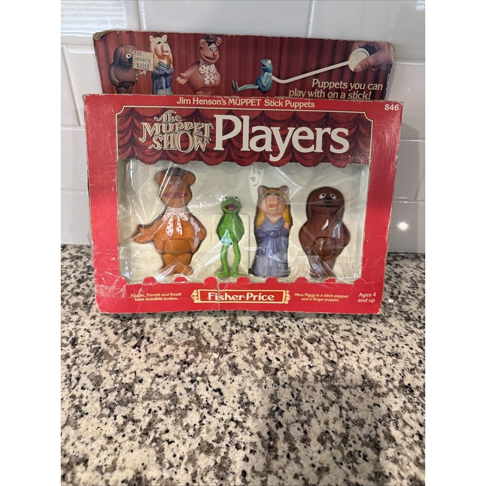 Vintage Muppet Show Players Stick Puppets